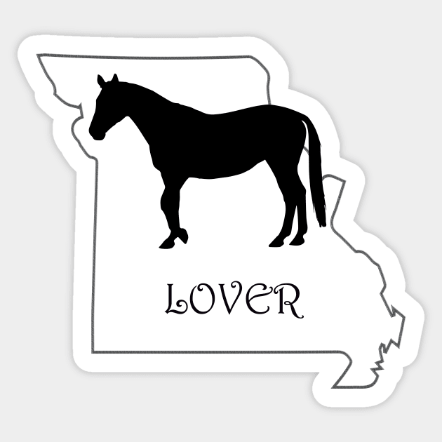 MIssouri Horse Lover Gift Sticker by Prairie Ridge Designs